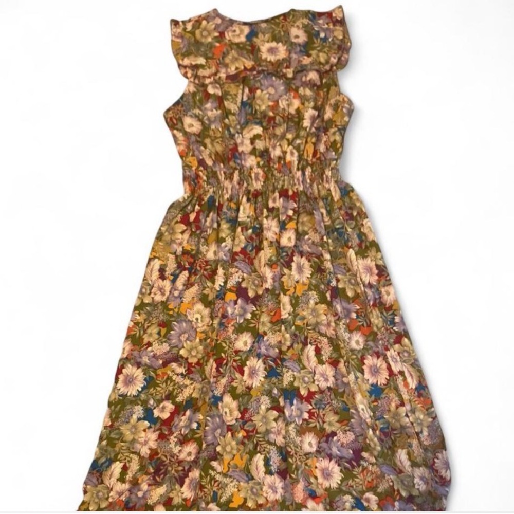 Floral Ruffle Midi Dress